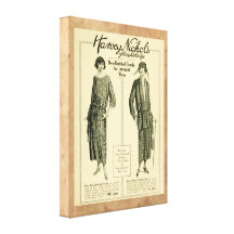 La publicité britannique vintage de mode toiles tendues sur châssis