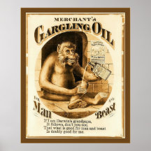 La publicité vintage se gargarisante de ~ de l'hui posters