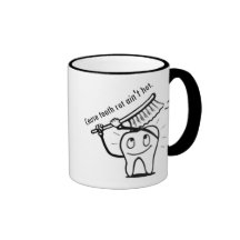 La putréfaction de dent n'est pas chaude tasse à café
