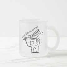 La putréfaction de dent n'est pas chaude tasses