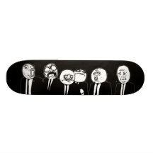 La rage Meme comique fait face à la marche. Je Gus Skateboard Customisable