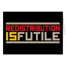 La redistribution est futile carte de vœux