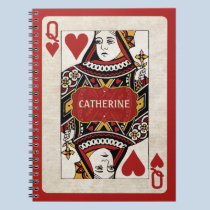 La reine des coeurs a personnalisé le carnet carnets