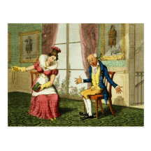 La remontrance, pub. par G. Humphrey, 1821 (colo Carte Postale