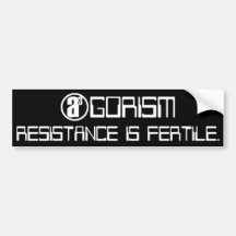 La résistance est fertile autocollant pour voiture