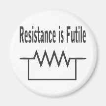 La résistance est futile aimants pour réfrigérateur