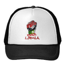 La résistance libre de la Libye a soulevé le poing Casquette