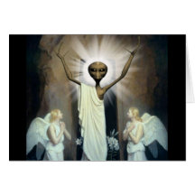 La résurrection de Jésus étranger Carte De Vœux