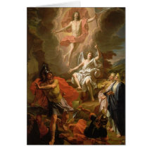 La résurrection du Christ, 1700 Carte De Vœux