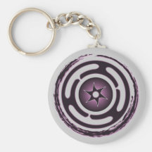 La roue de Hecate Keychain (pourpre) Porte-clef