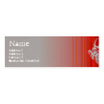 La RUE FAIT FACE au rouge Carte De Visite