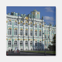 La Russie, St Petersburg, palais d'hiver, les 2 Magnets Pour Réfrigérateur