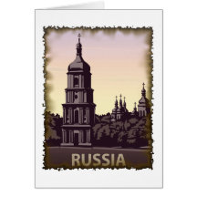 La Russie vintage Carte De Vœux
