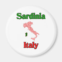 La Sardaigne Italie Aimants Pour Réfrigérateur