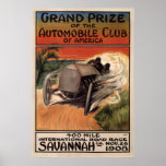 La savane internationale GA 1908 d'épreuve sur rou Affiches