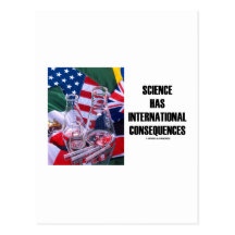 La Science a des conséquences internationales Cartes Postales