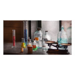 La Science - chimiste - équipement de chimie Cartes De Vœux Avec Photo