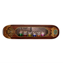 La Science - chimiste - verrerie pour des couples Skateboard Customisable