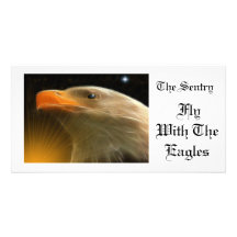 La sentinelle/mouche avec Eagles Photocarte Customisée