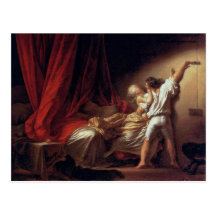 La serrure, par Fragonard Jean Honoré (la meilleur Cartes Postales