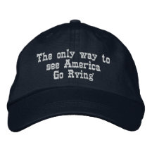 La seule manière de voir l'Amérique aller Rving Casquette De Baseball