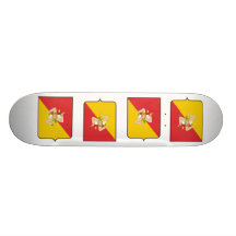 La Sicile, Italie Plateaux De Skateboards Customisés