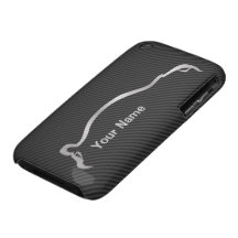 la silhouette argentée de STI Impreza "ajoutez vot Coques Case-Mate iPhone 3