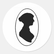 La silhouette de Jane Austen Autocollants