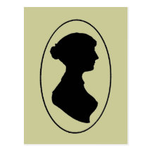 La silhouette de Jane Austen Cartes Postales