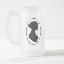 La silhouette de Jane Austen Mugs