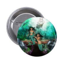 La sirène jumelle le bouton badge