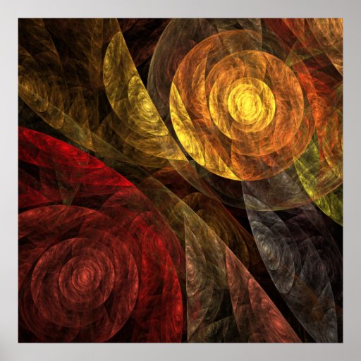 La spirale de la copie d'art abstrait de la vie posters