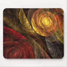 La spirale de l'art abstrait Mousepad de la vie Tapis De Souris