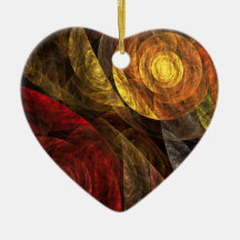 La spirale de l'ornement de coeur d'art abstrait d