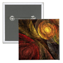 La spirale du bouton d'art abstrait de la vie (car badge