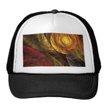 La spirale du chapeau d'art abstrait de la vie casquettes de camionneur