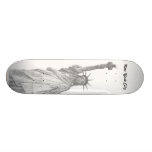 La statue de la liberté skateboard