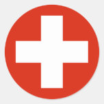 La Suisse, Suisse Autocollants Ronds