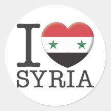 La Syrie Adhésif Rond