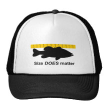 La "taille importe" - pêche au bar drôle casquette de camionneur
