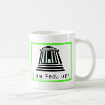 La tasse blanche avec moi suis Fed ! Logo en vert 