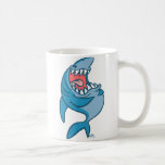 La tasse riante de bande dessinée de requin tasses