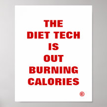 La technologie de régime brûle des calories affiche