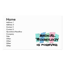 La technologie médicale est Forever Carte De Visite