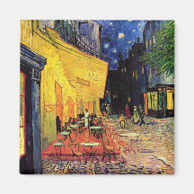 La terrasse de café dans Arles, la nuit - Van Gogh Magnets