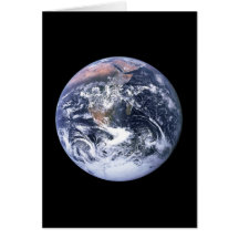 La terre cartes de vœux