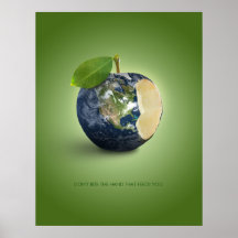 La terre comme Apple - affiche