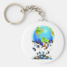 la terre de émiettage porte-clef