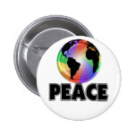 La terre de paix d'arc-en-ciel badge