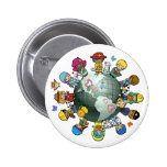 La terre de planète d'amour : Unissez pour la paix Badge